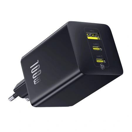 Ładowarka sieciowa Baseus EnerFill FE11 100W 2 x USB-C + USB-A - czarna