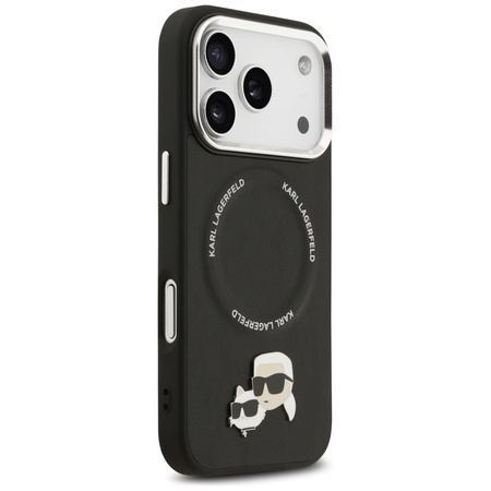 Etui Karl Lagerfeld Karl & Choupette     Pins MagSafe do iPhone 17 Pro Max czarny