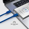SBS KABEL USB-C 1,5M 60W DO TELEFONÓW Z OPLOCHEM DO ŁADOWANIA SZYBKIEGO