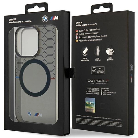 Etui BMW Pattern MagSafe na iPhone 13 Pro Max - szare