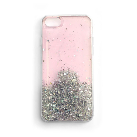 Wozinsky Star Glitter błyszczące etui pokrowiec z brokatem iPhone 12 Pro Max różowy