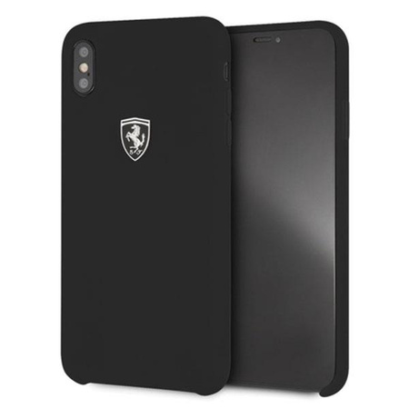 Ferrari Hardcase FEOSIHCI65BK iPhone Xs Max czarny/black Silicone Off track