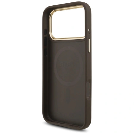 GUESS ETUI DO IPHONE 17 PRO MAX MAGSAFE LOGO TRIANGLE Z OCHRONĄ ANTY