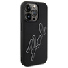 KARL LAGERFELD CASE HARDCASE 3D DO IPHONE 15 PRO MAX 6.7 RUBBER SIGNATURE