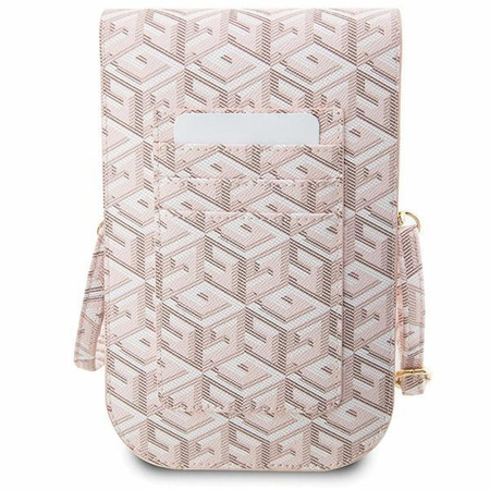 Torebka Guess GCube Stripe - różowa