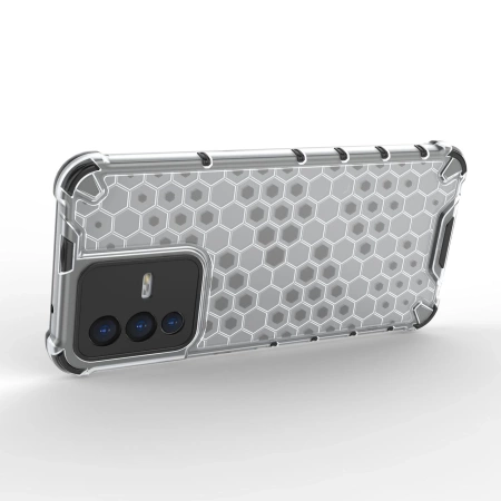 HURTEL ETUI HONEYCOMB DO VIVO V23 5G POKROWIEC Z ŻELOWĄ RAMKĄ PRZEZROCZYSTY