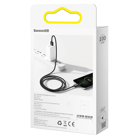 BASEUS KABEL MICRO USB 2A DO TELEFONÓW 2M SZYBKIE ŁADOWANIE SUPERIOR SERIES
