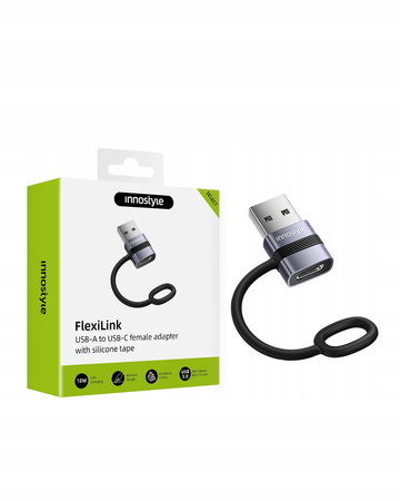 INNOSTYLE ADAPTER PRZEJŚCIÓWKA USB-A 3.0 DO USB-C NA USB TYP C 3A 5GBPS OTG