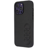Etui Audi Synthetic Leather na iPhone 14 Pro Max 6.7" - czarne AU-TPUPCIP14PM-TT/D1-BK