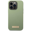 Etui Guess GUHMP14XSBPLA na iPhone 14 Pro Max 6.7" zielony/khaki Silicone Logo Plate MagSafe