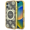 GUESS ETUI HARDCASE IML PEONY DO IPHONE 16 6.1 DO MAGSAFE Z TŁOCZENIEM