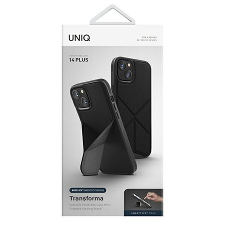 Etui Uniq Transforma na iPhone 14 Plus Magclick Charging - czarne