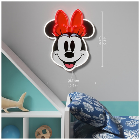 YELLOWPOP NEON ZEGAR MINNIE MOUSE DO GADŻETÓW DOMOWYCH