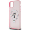 KARL LAGERFELD ETUI HARDCASE DO IPHONE 11 Xr 6.1 RÓŻOWY RING STAND