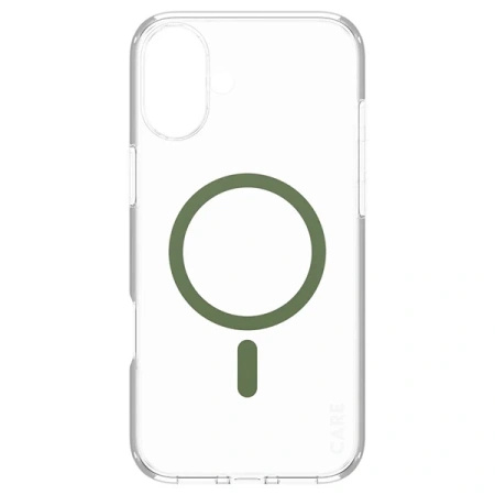 Etui CARE by PanzerGlass Flagship Case z MagSafe na iPhone 16 Plus - zielone