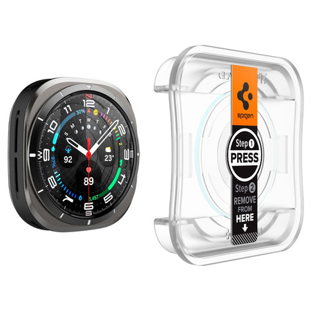 SPIGEN SZKŁO HARTOWANE DO GALAXY WATCH ULTRA 47 MM 2-PACK ŁATWE W MONTAŻU
