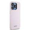 DKNY HARDCASE DO IPHONE 15 PRO DO MAGSAFE LIQUID SILICONE SMALL METAL LOGO