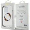 Etui Guess IML Flowers Wreatch MagSafe na iPhone 15 Pro - przezroczyste