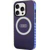 Etui Audi IML Big Logo MagSafe na iPhone 15 Pro - niebieskie
