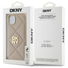 DKNY POKROWIEC DO IPHONE 15 PLUS 6.7 QUILTED STACK LOGO Z LOGO WERSJA BLACK