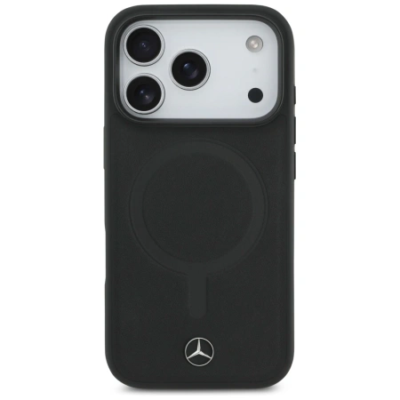 MERCEDES ETUI SKÓRZANE PLAIN SMOOTH LEATHER DO IPHONE 17 PRO
