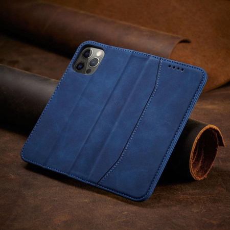 Magnet Fancy Case etui Samsung Galaxy A23 5G pokrowiec z klapką portfel podstawka niebieskie