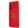 Etui U.S. Polo Assn. Silicone On Tone na Samsung Galaxy S21 - czerwone