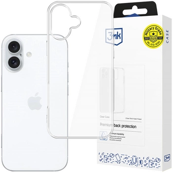 3MK ETUI CLEAR CASE DO APPLE IPHONE 16 OCHRONA EKRANU Z TRWAŁĄ POWŁOKĄ