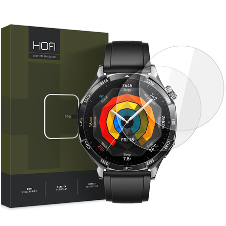 HOFI SZKŁO HARTOWANE GLASS PRO+ DO HUAWEI WATCH GT 5 46 MM ŁATWA INSTALACJA