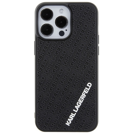 KARL LAGERFELD ETUI POKROWIEC DO IPHONE 15 PRO MAX 6.7 3D RUBBER MULTI LOGO
