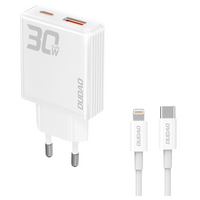 DUDAO ŁADOWARKA GAN A30EUL 30W DO TELEFONÓW IPHONE Z KABLEM USB-C