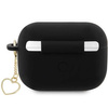 Etui Guess GUAP2LSCHSK na AirPods Pro 2 cover - czarne Silicone Charm Heart Collection