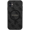 Etui Guess 4G Collection Leather Metal Logo MagSafe na iPhone 11 / XR - czarne