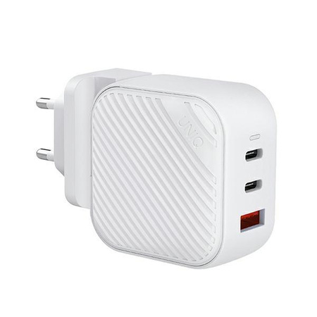 Ładowarka sieciowa Uniq Verge Pro 66W GaN USB-C - biała