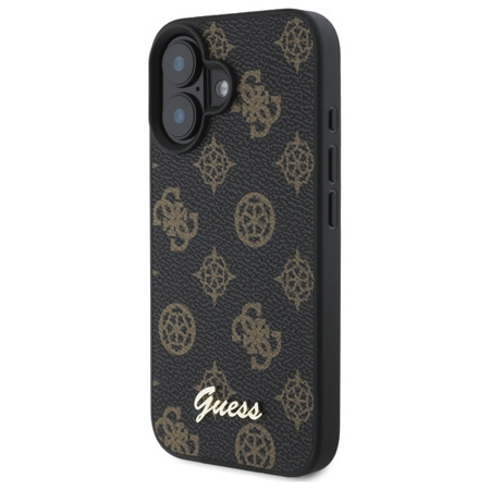 GUESS ETUI HARDCASE PEONY SCRIPT DO IPHONE 16 DO MAGSAFE OCHRONA TELEFONU