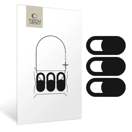 TECH-PROTECT ZAŚLEPKA DO KAMERY W LAPTOPIE CAM FIT+ 3-PACK OCHRONA