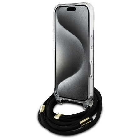 GUESS HARDCASE POKROWIEC DO IPHONE 16 6.1 CALA Z PASEM CROSSBODY OCHRONNY