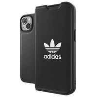 Etui Adidas OR Booklet Case BASIC na iPhone 14 czarno biały/black white 50181