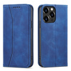 Magnet Fancy Case etui iPhone 14 Plus pokrowiec z klapką portfel podstawka niebieskie