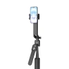 Premium selfie stick Wozinsky WST-360YS z funkcją statywu z automatycznym śledzeniem twarzy 360° AI sterowanie gestami - czarny