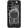 Etui Spigen Ultra Hybrid OneTap Ring z MagSafe na Samsung Galaxy S24 - przezroczyste (wzór Zero One)