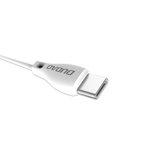 Dudao przewód kabel USB Typ C 2.1A 1m biały (L4T 1m white)