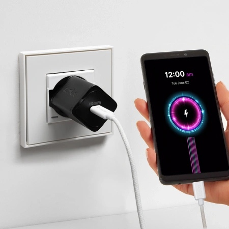SBS KABEL USB-C DO USB-C 1,5M DO TELEFONÓW Z OPLOCHEM 60W SZYBKIE ŁADOWANIE