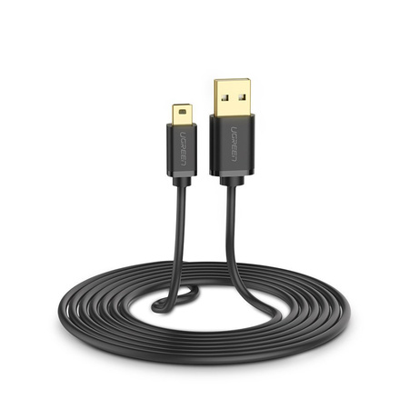 Ugreen kabel przewód USB - mini USB 480 Mbps 1,5 m czarny (US132 10385)