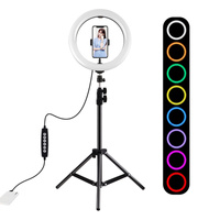 PULUZ STATYW 1.1M Z OŚWIETLENIEM RGBW LED 26CM DO STREAMINGU GIER I FILMÓW