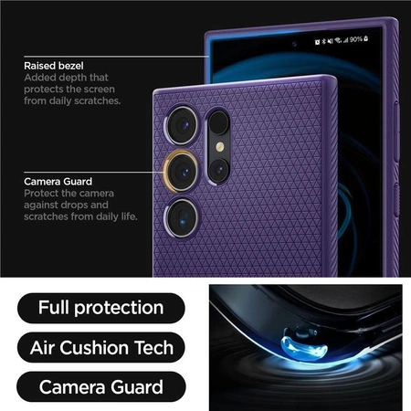 Etui Spigen Liquid Air na Samsung Galaxy S24 Ultra - fioletowe
