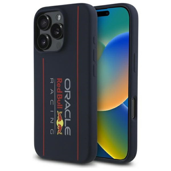 Red Bull RBHMP16X24SIOLRV iPhone 16 Pro  Max 6.9 hardcase granatowy/navy Silicone Vertical Logo MagSafe