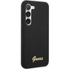 Etui Guess GUHCS23SSLSMK S23 S911 - czarne Silicone Vintage Gold Logo