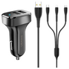 USAMS ŁADOWARKA SAMOCHODOWA 2XUSB C13 2,1A DO TELEFONÓW 3W1 USB-C DO