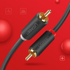 Ugreen kabel przewód stereo audio wideo 2 RCA 2x Cinch 5m szary (10520)